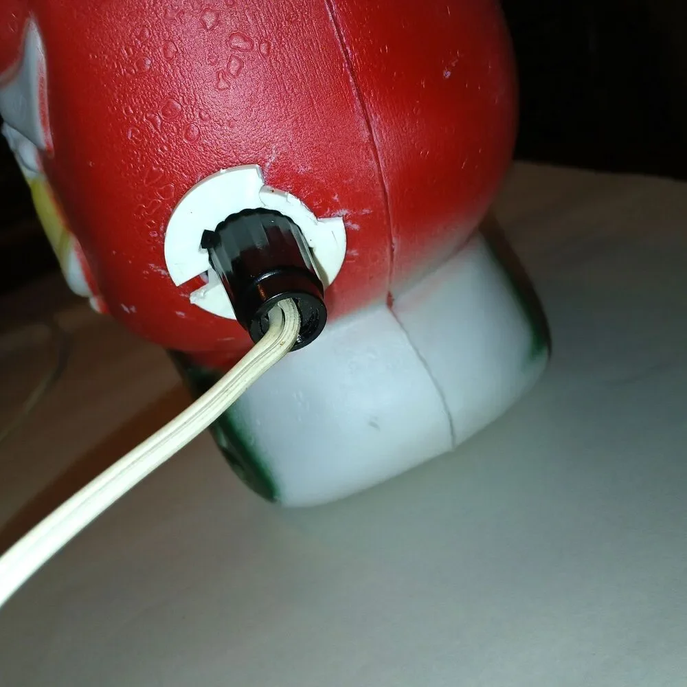Vtg Empire Santa Sleigh & 2 Reindeer Blow Mold Christmas Light Up Figure 22 inch